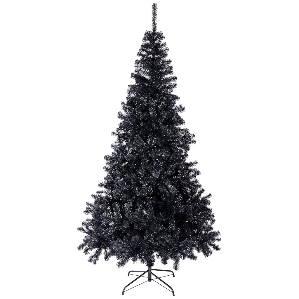 Sunnyglade Black Halloween Artificial Tree with Easy Assembly and Metal Stand