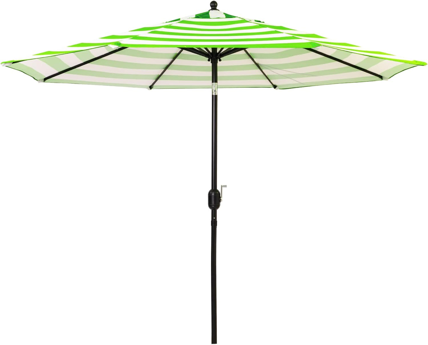 Sunnyglade 9ft Striped Patio Umbrella – Classic Outdoor Shade with Crank & Tilt
