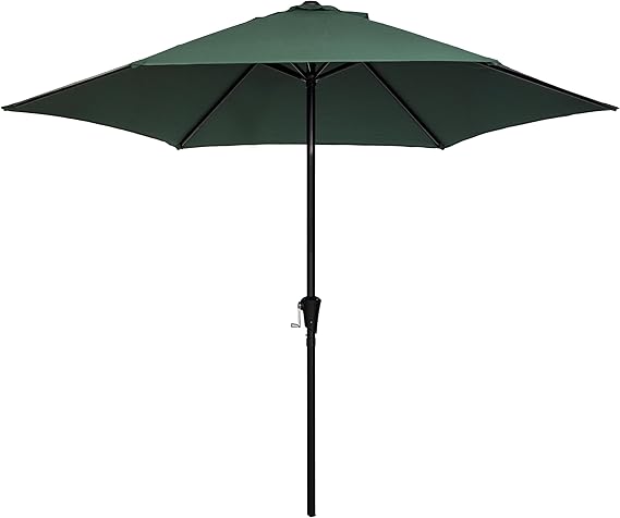 Sunnyglade 9FT Heavy Duty Lite Umbrella with Crank System and 6 Ribs for Patio
