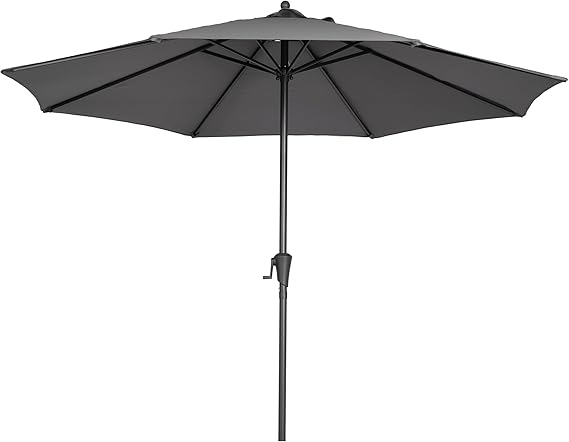 Sunnyglade 9ft Two-Tone Patio Umbrella - Fade-Resistant Canopy with Crank & Tilt