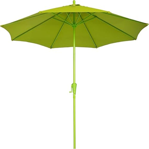 Sunnyglade 9ft Two-Tone Patio Umbrella - Fade-Resistant Canopy with Crank & Tilt