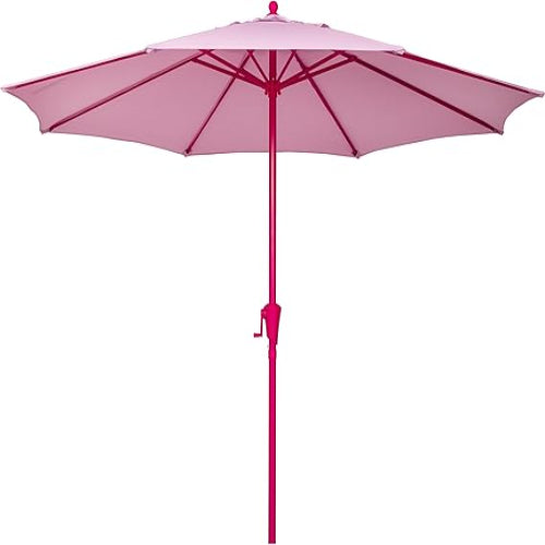 Sunnyglade 9ft Two-Tone Patio Umbrella - Fade-Resistant Canopy with Crank & Tilt