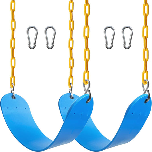 Sunnyglade 2-Pack Blue Heavy Duty Swing Seats 26.5x5.5 Inch with 66" Chains