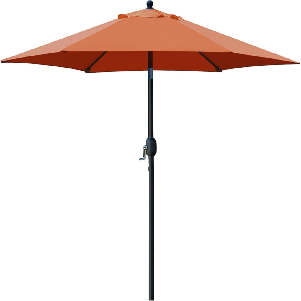 Sunnyglade 7.5ft Compact Patio Umbrella - Perfect for Small Spaces with Crank & Tilt