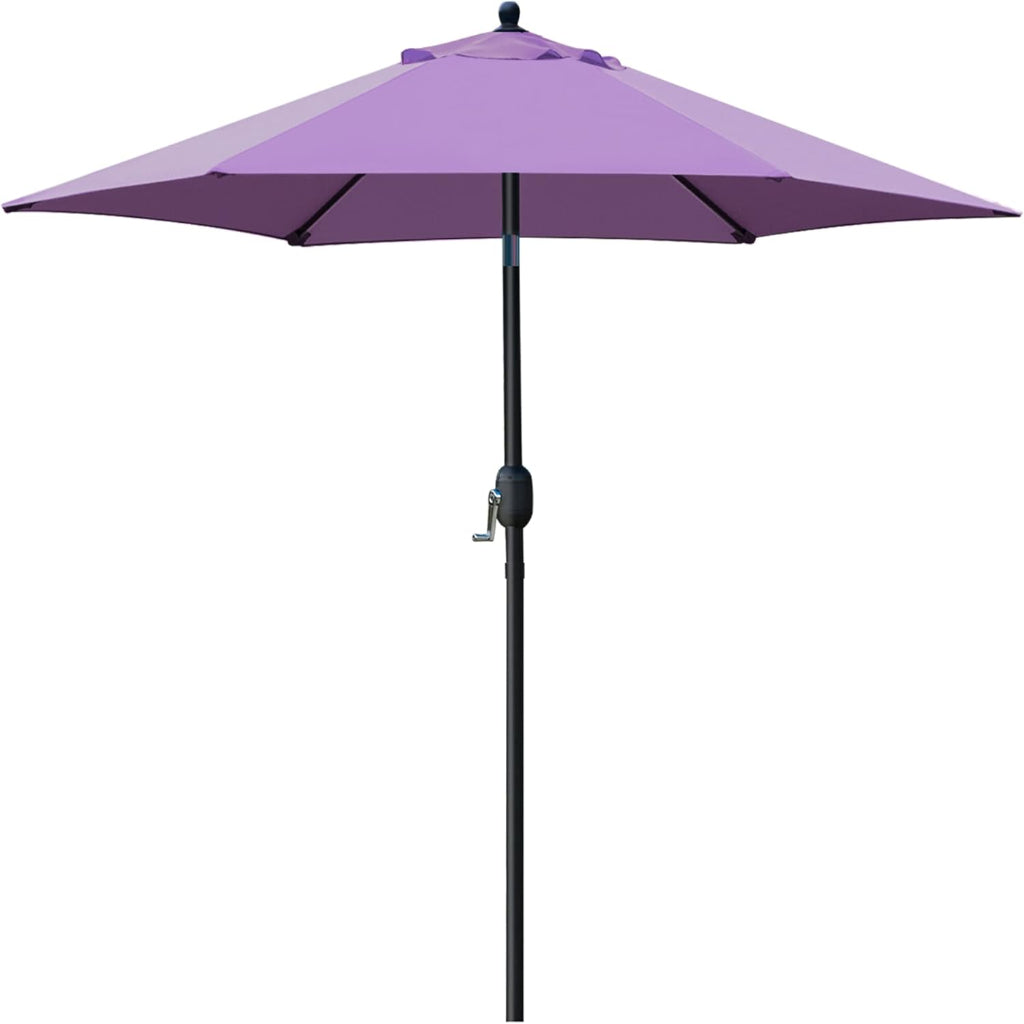 Sunnyglade 7.5ft Compact Patio Umbrella - Perfect for Small Spaces with Crank & Tilt