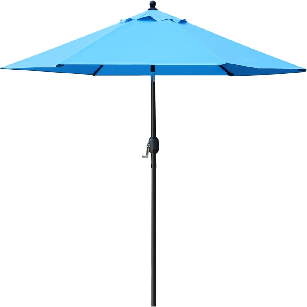 Sunnyglade 7.5ft Compact Patio Umbrella - Perfect for Small Spaces with Crank & Tilt