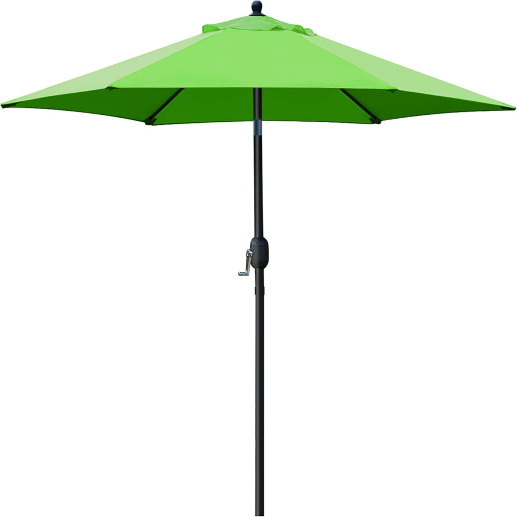Sunnyglade 7.5ft Compact Patio Umbrella - Perfect for Small Spaces with Crank & Tilt