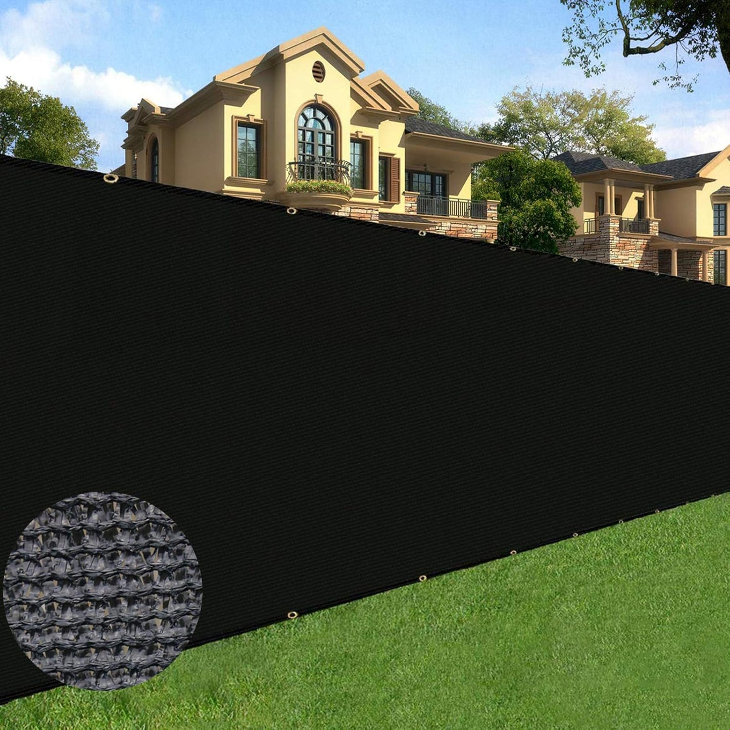 Sunnyglade 6'x50' Heavy Duty Privacy Screen – Durable, Breathable & Easy Install
